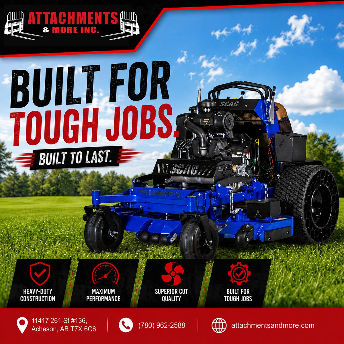 AttachmentsAB's tweet photo. Why lift it yourself when BlueBird equipment can do it faster? 😎💪

Less strain. More productivity. Bigger jobs done easier.

🔥 Built for real work.

📍 11417 261 St #136, Acheson, AB
📞 (780) 962-2588
🌐 https://t.co/JrPVqsPXHM

#BlueBirdEquipment #HeavyEquipment #ConstructionLife #WorkSmarter