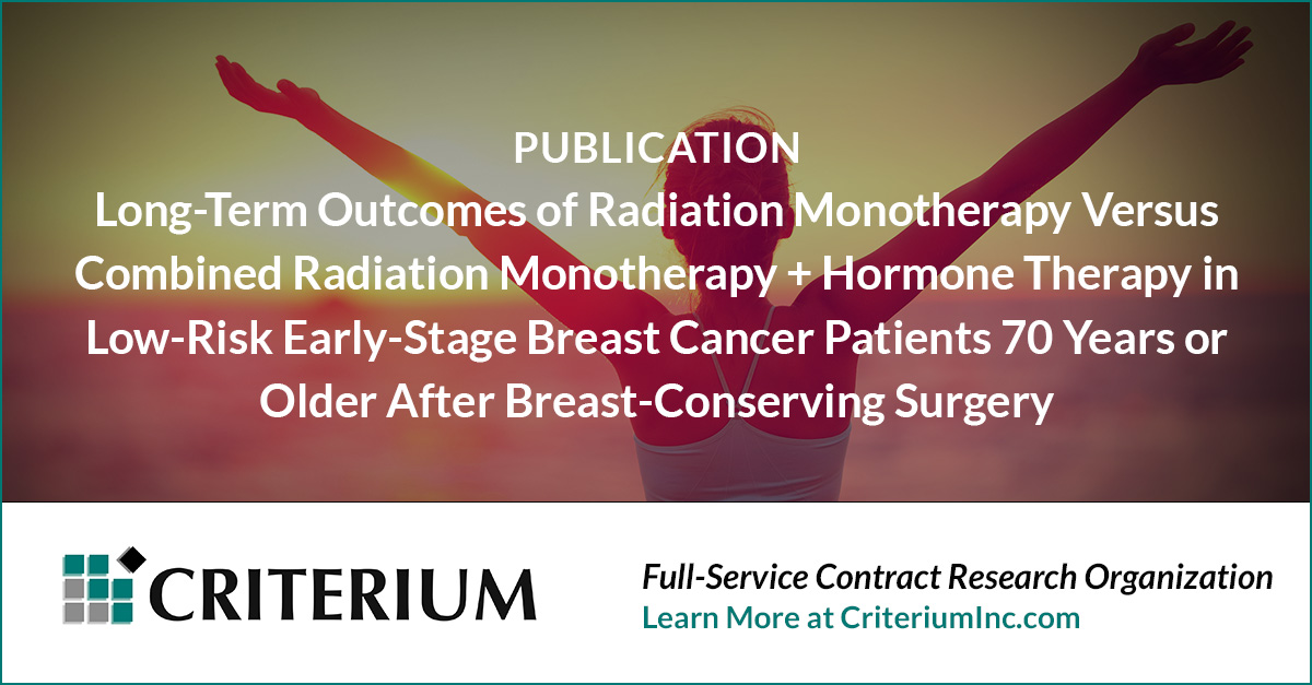 CriteriumInc's tweet photo. A new publication explores de‑escalating therapy for breast cancer patients with low risk of reoccurrence. Learn more: https://t.co/GXEkGqtK7o

#BreastCancer #Oncology #CRO https://t.co/0K0xADE0Qx