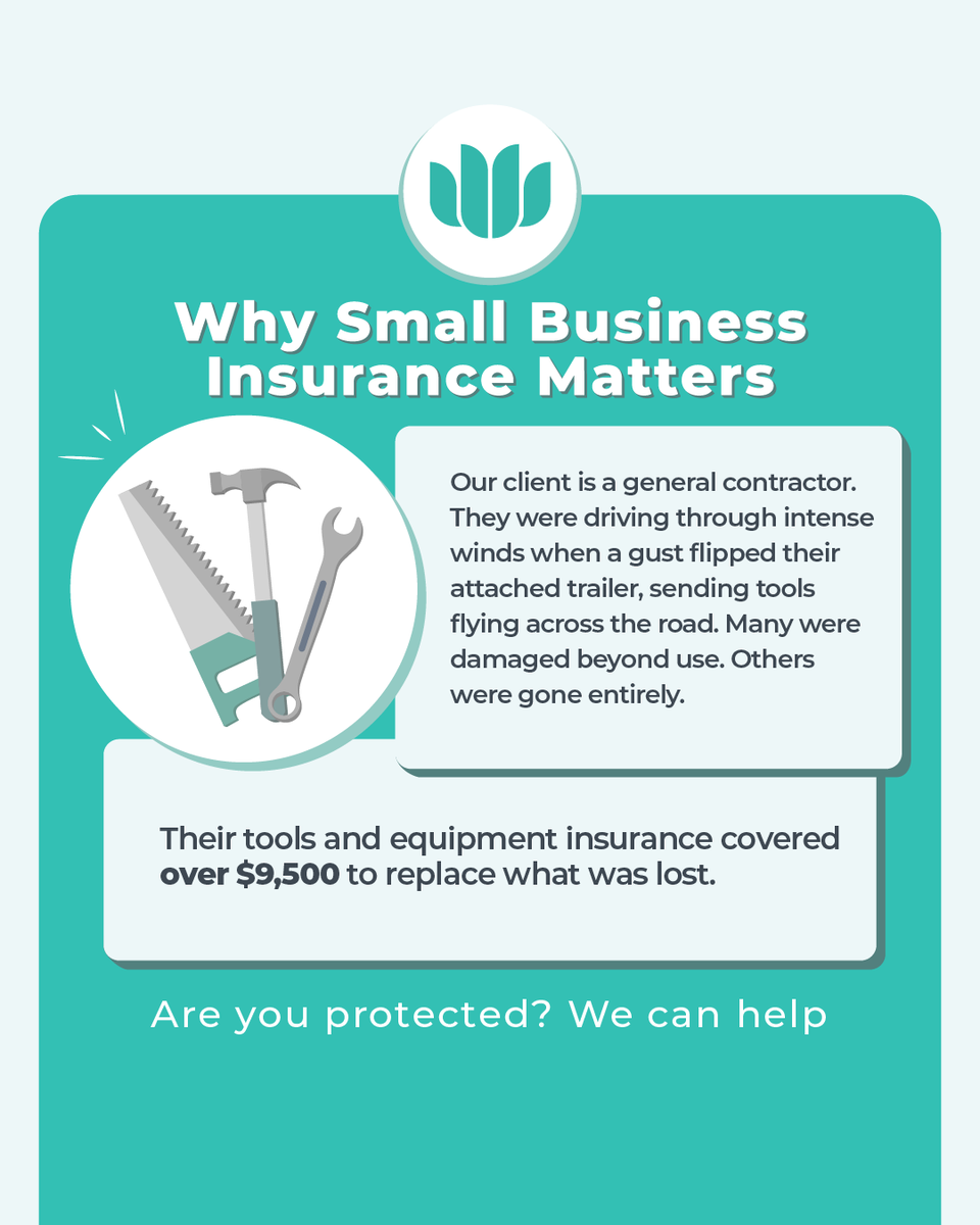 zensurance's tweet photo. One gust of wind. $9,500 worth of tools damaged or gone. 💨

Their tools &amp; equipment insurance replaced everything.

One policy. Back on the job. No out-of-pocket nightmare.

Get a free quote!

👉 https://t.co/ig2331GO4A 🛠️

#ContractorInsurance #ToolsAndEquipment #InsuranceClaim https://t.co/HXWBcgNHTc
