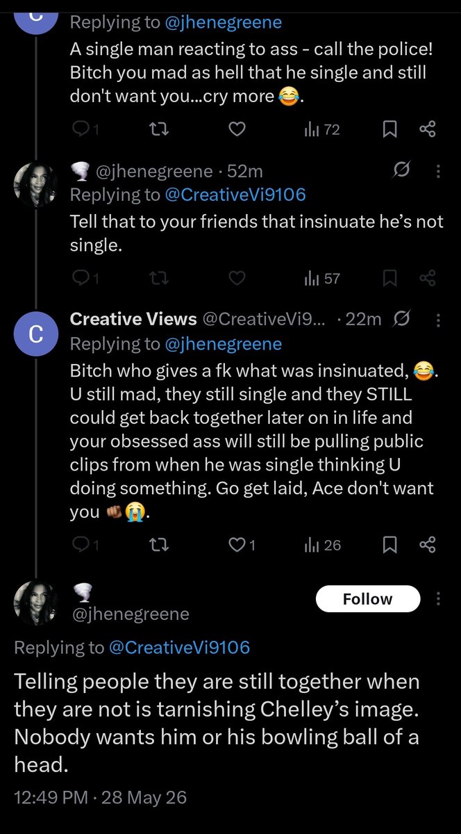 CreativeVi9106's tweet photo. 😱 Got blocked by the infamous Nessa Jhene Sour Demon 😭. Take note &amp; use logic. Guess she don't like being harrassed back w/clips, points proving her DUMB or making her look like the silly bitch she is! Oh &amp; 🛑 overreacting to clips of a single man &amp; being so damn emotional🤨. https://t.co/IIK8q1cwsj