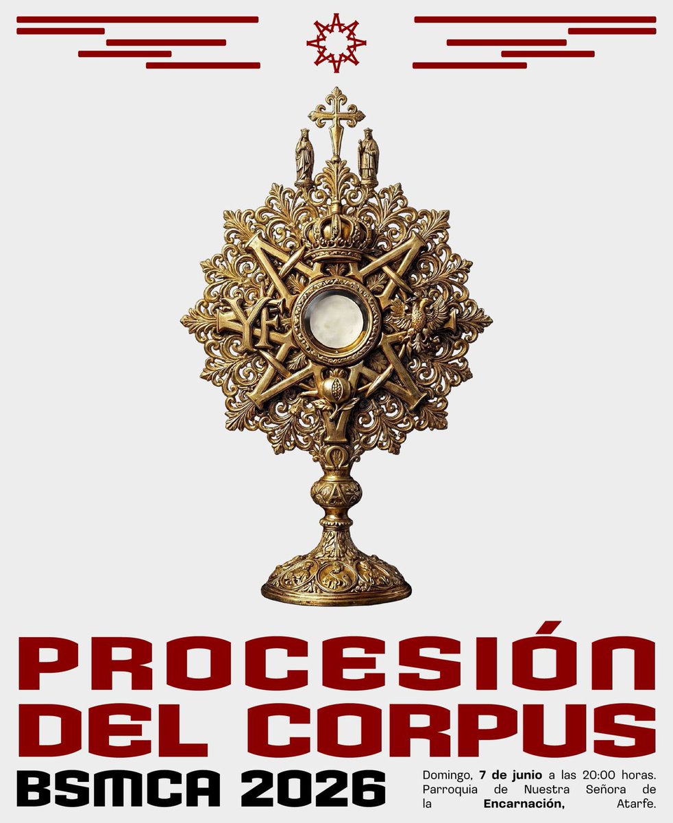 BMAtarfe's tweet photo. El próximo domingo acompañaremos al Santísimo Sacramento en Atarfe con un repertorio íntegramente eucarístico.

Además, volverán a sonar marchas granadinas recuperadas por nuestra banda para devolver al presente parte de nuestro patrimonio musical.

#BSMCA #Atarfe #Granada https://t.co/8bgGhBSjmV