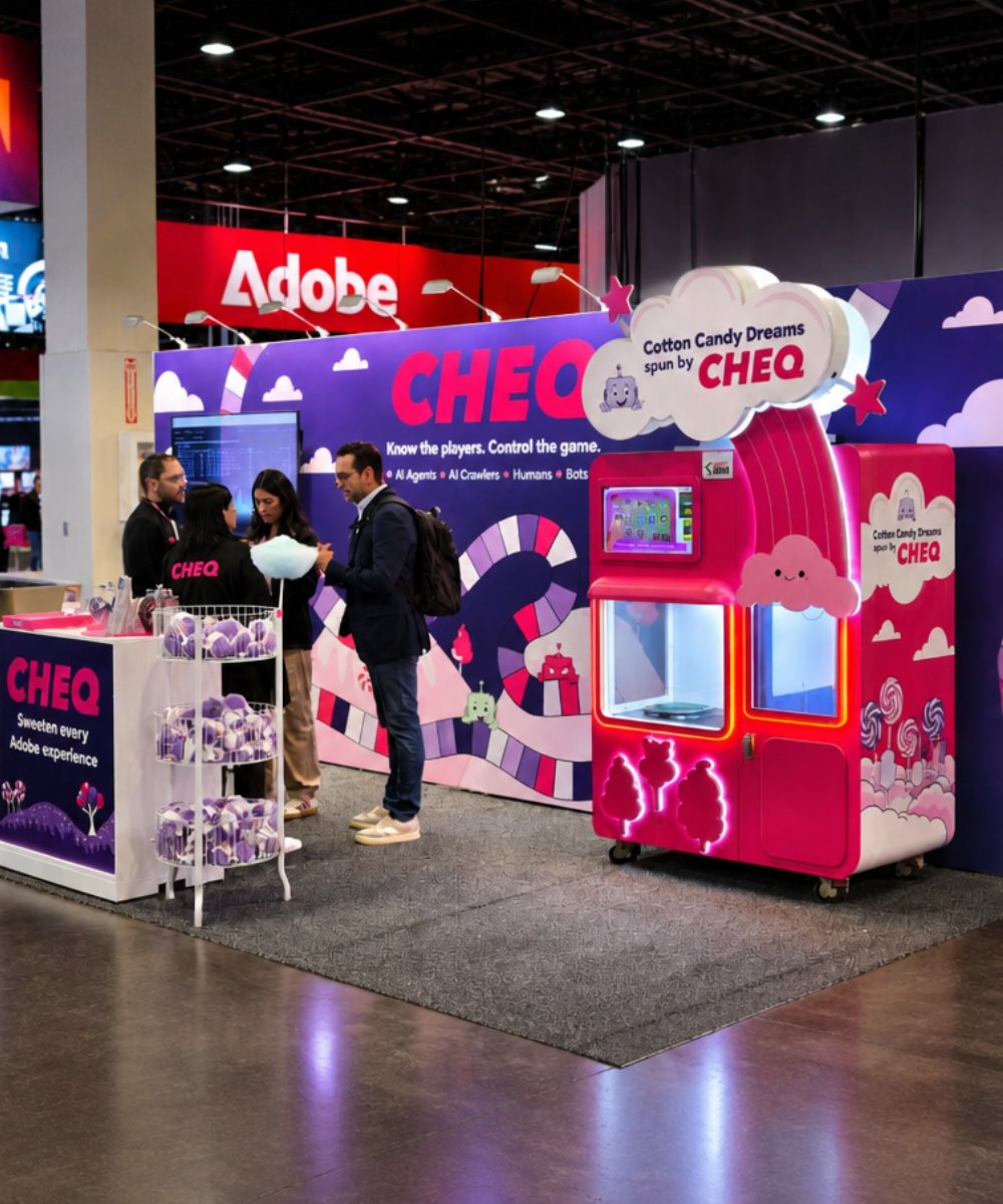 InteractivePrty's tweet photo. This is what cotton candy dreams are made of. ☁️🍭✨

See how CHEQ sweetened their show presence at the Adobe Summit with our automated cotton candy art experience.

Learn More: https://t.co/S0mFj1xEoI https://t.co/uTgtvNDFn3