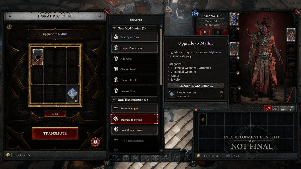 rizarjay's tweet photo. This looks wild!  EVERY Unique Item can be Mythic starting in Season 14? PLUS SSF MODE?? 

#diablo #diablo4 #diablopartner https://t.co/tMemDBgfPr