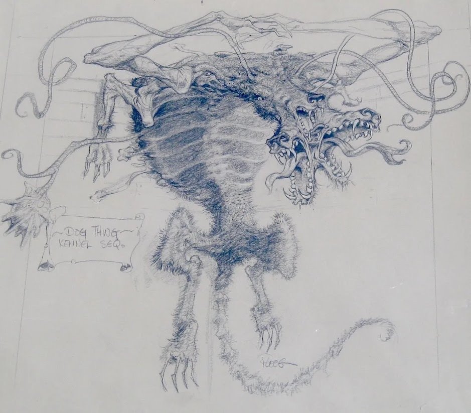 TheThingDB's tweet photo. Concept art for the Dog-Thing by Mike Ploog https://t.co/kiRlZxWGZH
