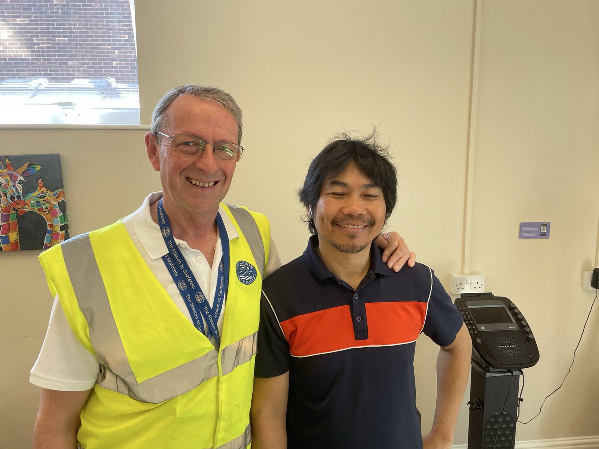 MtSHumber's tweet photo. We met this Filipino seafarer at the Immingham Centre.  He went to sea in order to see the world.  Amazingly he was keeping that dream alive and getting ashore in almost every country he visited. https://t.co/hgueMjTDMC
