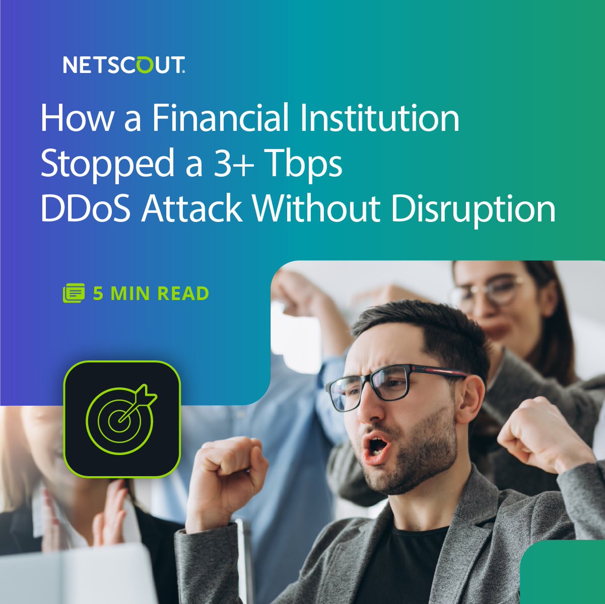 NETSCOUT's tweet photo. A 3+ Tbps DDoS attack sounds like a worst-case scenario. For one financial institution, it was reality. The difference? Preparation. Cyber resilience is no longer about avoiding attacks. It’s about staying operational through them.