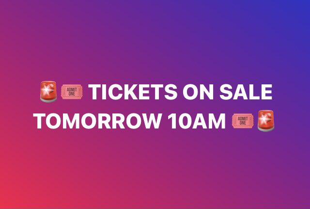 HemelOTBeerFest's tweet photo. Set your alarms ⏰👀

TICKETS ON SALE TOMORROW 🎟 10AM‼️ https://t.co/GTywdR1GjO