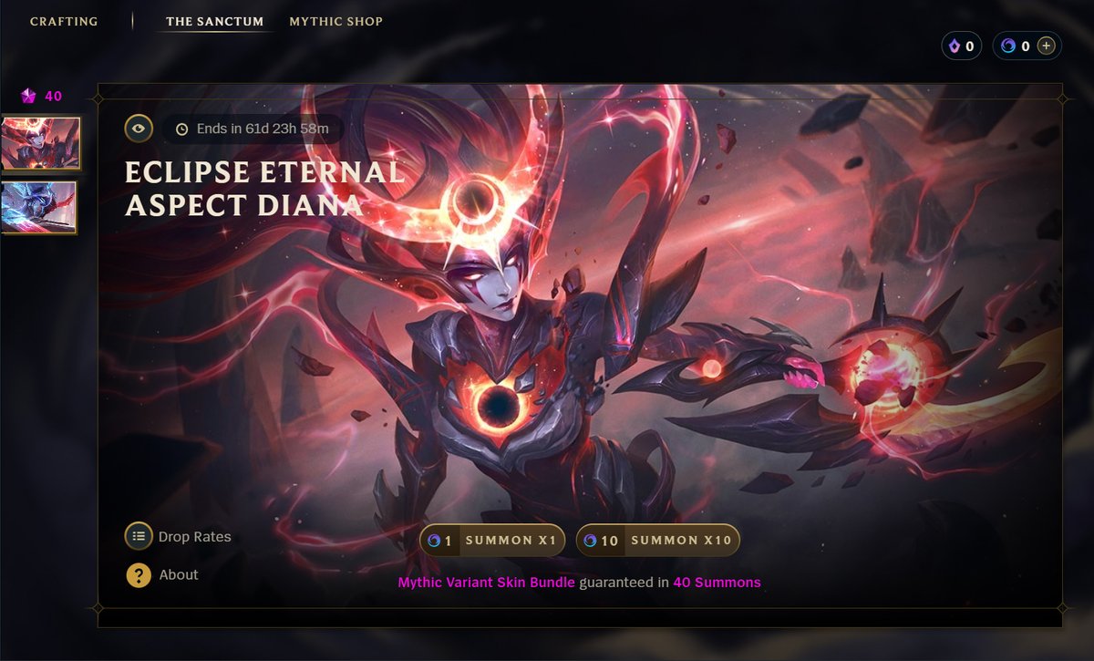 Eclipse Eternal Aspect Diana OUT NOW