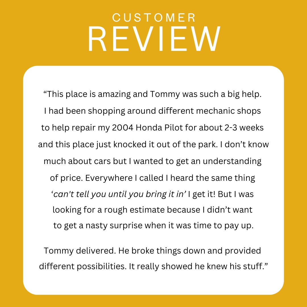 nflgarage's tweet photo. Thank you for trusting Tommy and the team with your Honda Pilot, Samantha! #automotive #autocare #carcare #jacksonville #duval https://t.co/ksGjTyXv9l