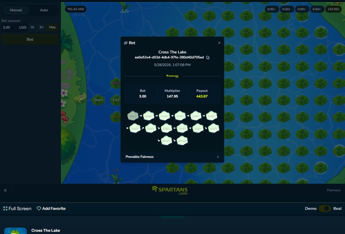 BotBoiBets's tweet photo. 🐸🌊 One of @spartanscom’s newest originals “Cross The Lake”

💰 Gonna send out a couple tips for people to try it!

💬 Follow, RT, screenshot of Spartans SOL deposit address below! https://t.co/Mpl4GAeCts