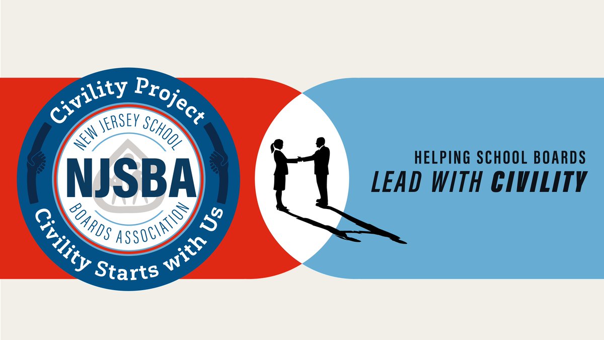 njsba's tweet photo. NJSBA's Civility Project: Civility Starts With Us 🤝

To promote civil discourse across the state, NJSBA is asking local boards of education to adopt a Civility Resolution &amp; for members to sign a Civility Pledge through the Civility Project.

Learn more ➡ https://t.co/D2Hn19oBLs https://t.co/IF4I0Esh0b