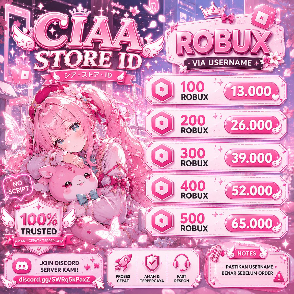 pptrhzz's tweet photo. Yuu jajaann guyss, aku juga lg open ptpt 24jam 12k only di dc tapii!! full bot 🌸 https://t.co/R9Sav4K5tT