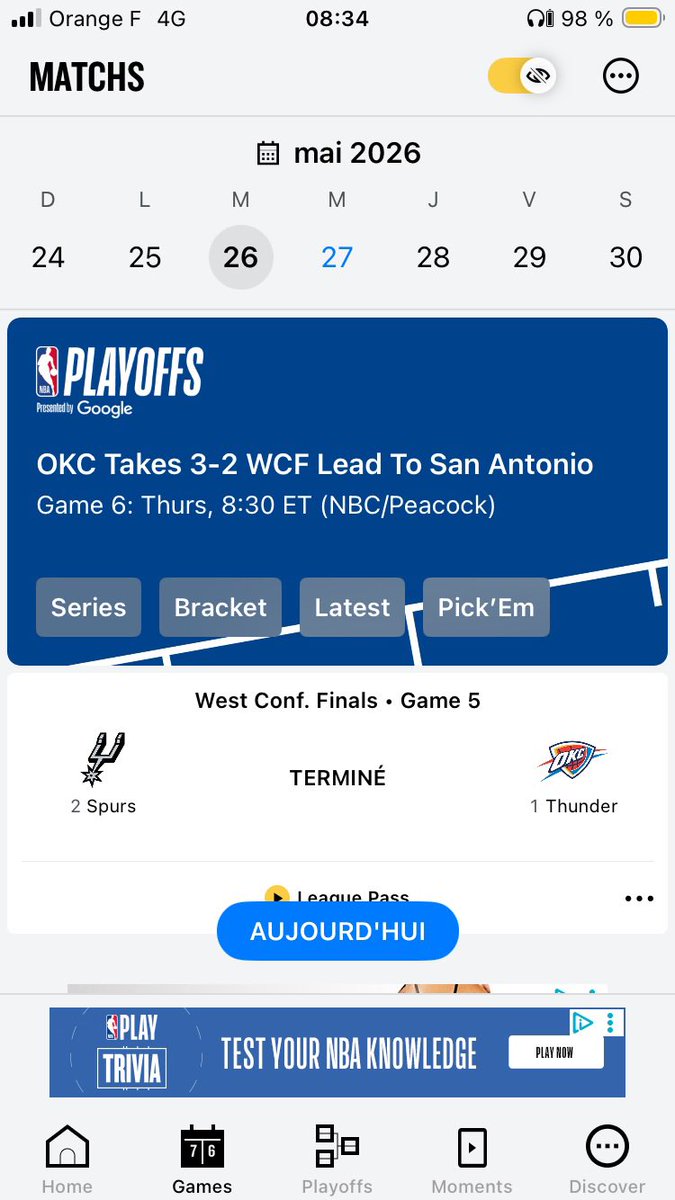 AlexLeuf's tweet photo. Voici ce que j’ai eu hier matin. Je te hais @NBALPSupport https://t.co/epIoizdfEV