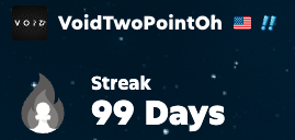 VoidTwoPointOh's tweet photo. @chesscom TAKE A LOOK AT THIS!!!
100 DAY STREAK!!! https://t.co/OiePx32pZx