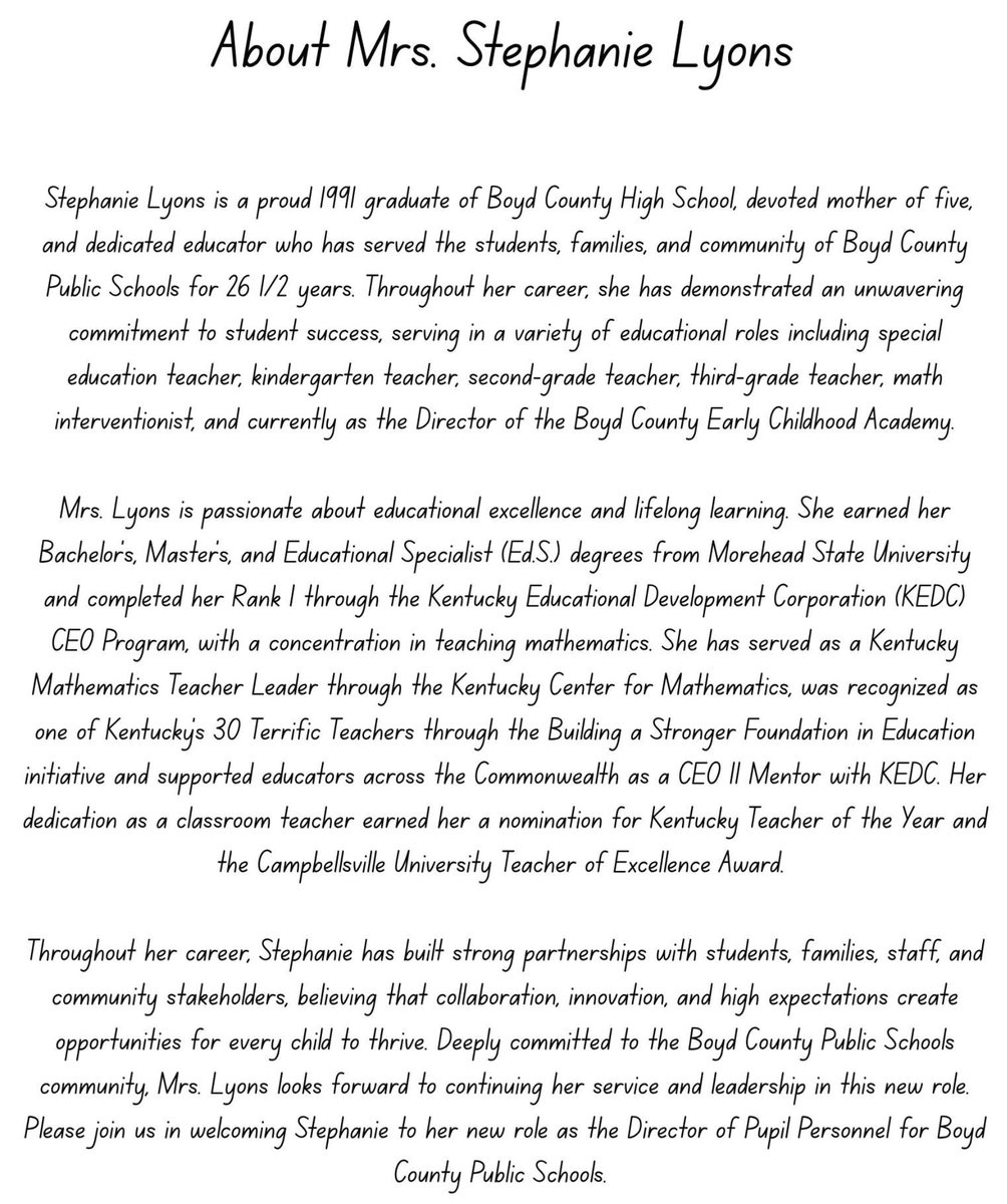 BCPSdistrict's tweet photo. Congratulations, Mrs. Lyons!  Dr. Prater, you will be missed!! https://t.co/HZAcmNy8B3