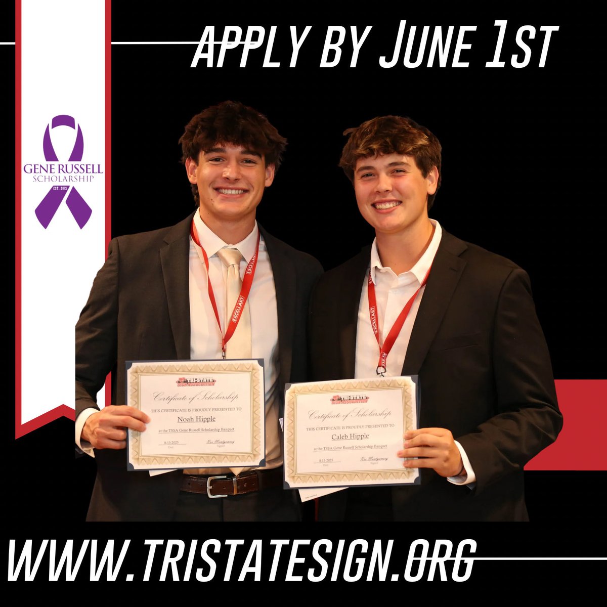 tristatesign's tweet photo. We accept applications from ANY member company employee, that employee’s spouse OR dependents! This is just one of the many ways TSSA gives back to our members. 
Applications can be found on our website! https://t.co/NJEWnnwEX1
