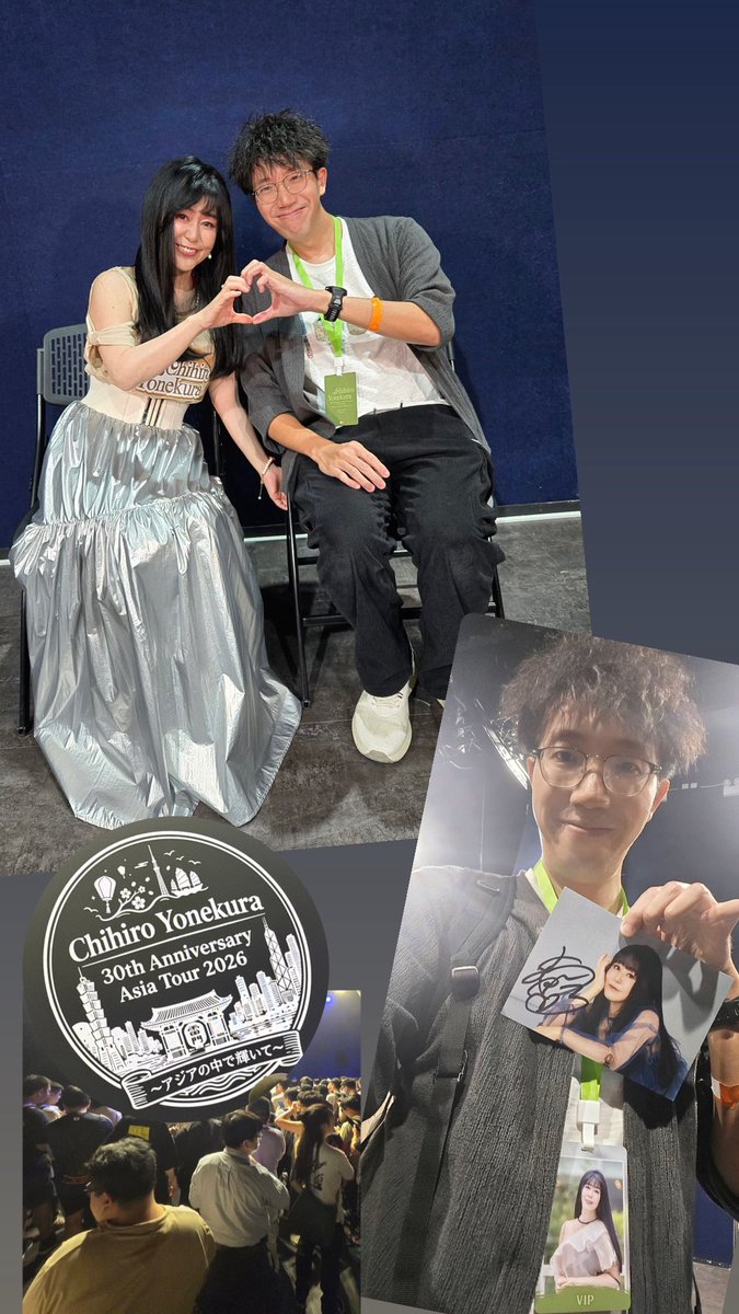 kinlok's tweet photo. 今晚は本当にすごく楽しかったです。米倉千尋さん最高！
まさか会場で新しい友達に出会えるなんて思ってもみませんでした。
��真は大切に保存します。ありがとう。お疲れ様でした。

ちなみに、私の一番好きな曲は「Just fly away」です。

#米倉千尋　
#chihiroyonekura
#AsiaTour
#30周年
#香港公演 https://t.co/ndvJcwxs24