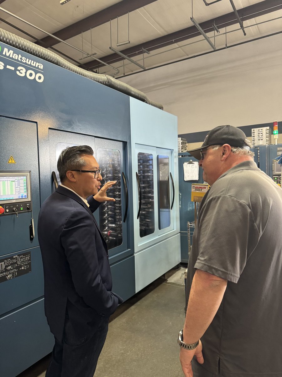 RepVinceFong's tweet photo. When America builds, America leads — and California’s future depends on it.

Had a great tour of the PNM Company in Fresno with the San Joaquin Valley Manufacturing Alliance.

From CNC machining to manufacturing and engineering support, PNM is a shining example of American ingenuity at work right here in California. These are the good-paying jobs and innovative companies that keep the Central Valley competitive, strengthen our economy, and keep America strong.