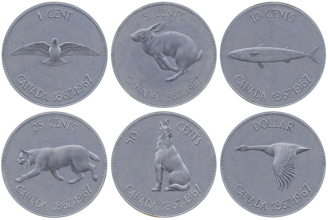 HeffelAuction's tweet photo. Sessions are starting to close in our online auction, but there’s still time to bid on the wonderful works on offer, including “Six Final Studies for the 1967 Canadian Centennial Coin Series”, a group of incredible painted studies by Alex Colville. https://t.co/YsHbqlq7yx https://t.co/qVgMl3ft9F