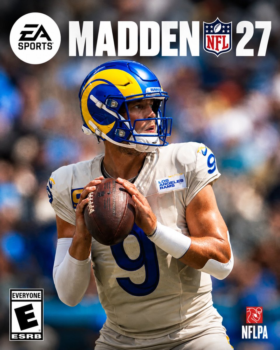 LAFBNetwork's tweet photo. Could Matthew Stafford be the next Madden cover?

Which cover concept goes the hardest? https://t.co/D2L0Tcu6wu
