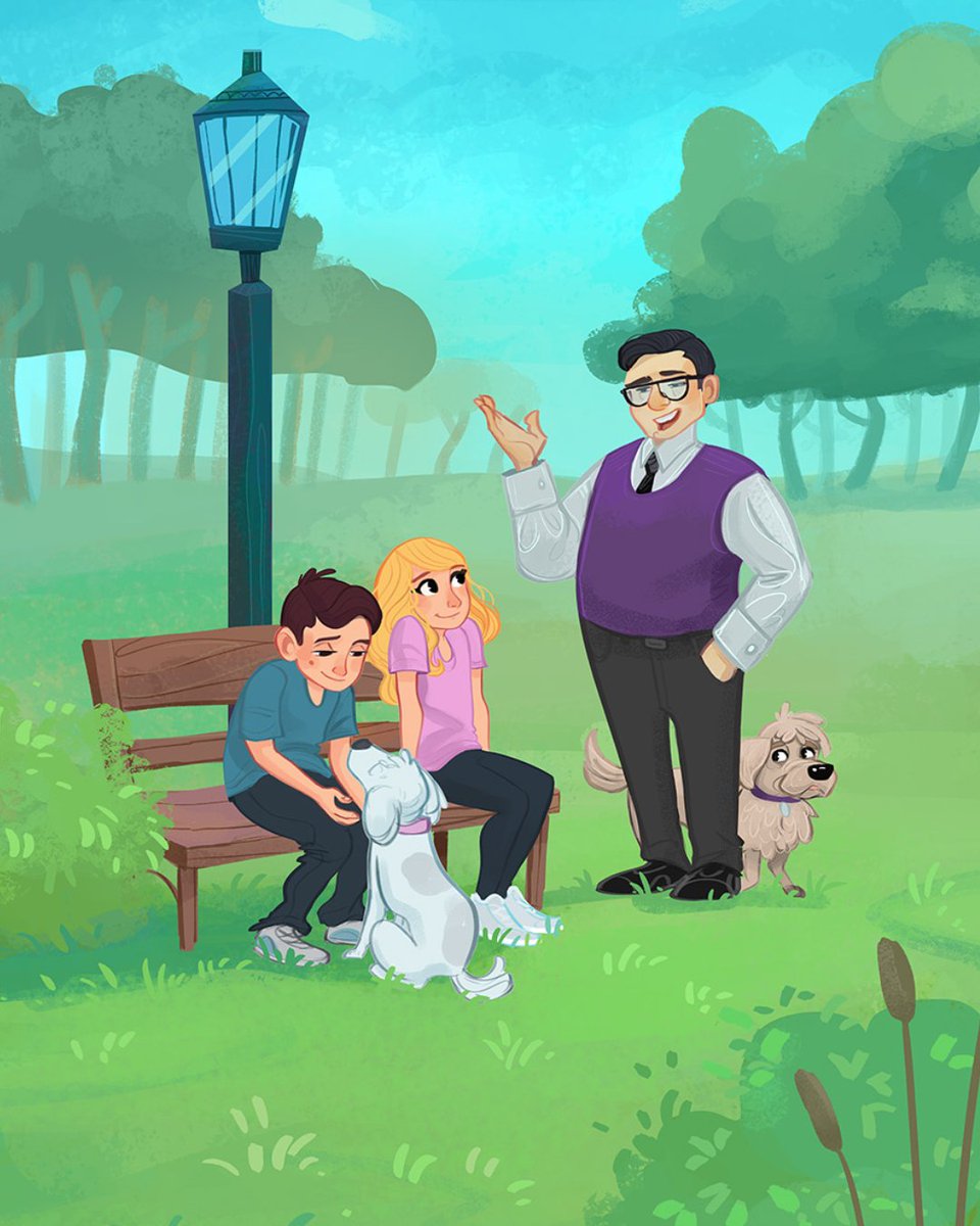 nickjjackson's tweet photo. Some more character designs from this project. That pup! 🤣#characterdesign #childrensbooks https://t.co/U8xMETwTIq