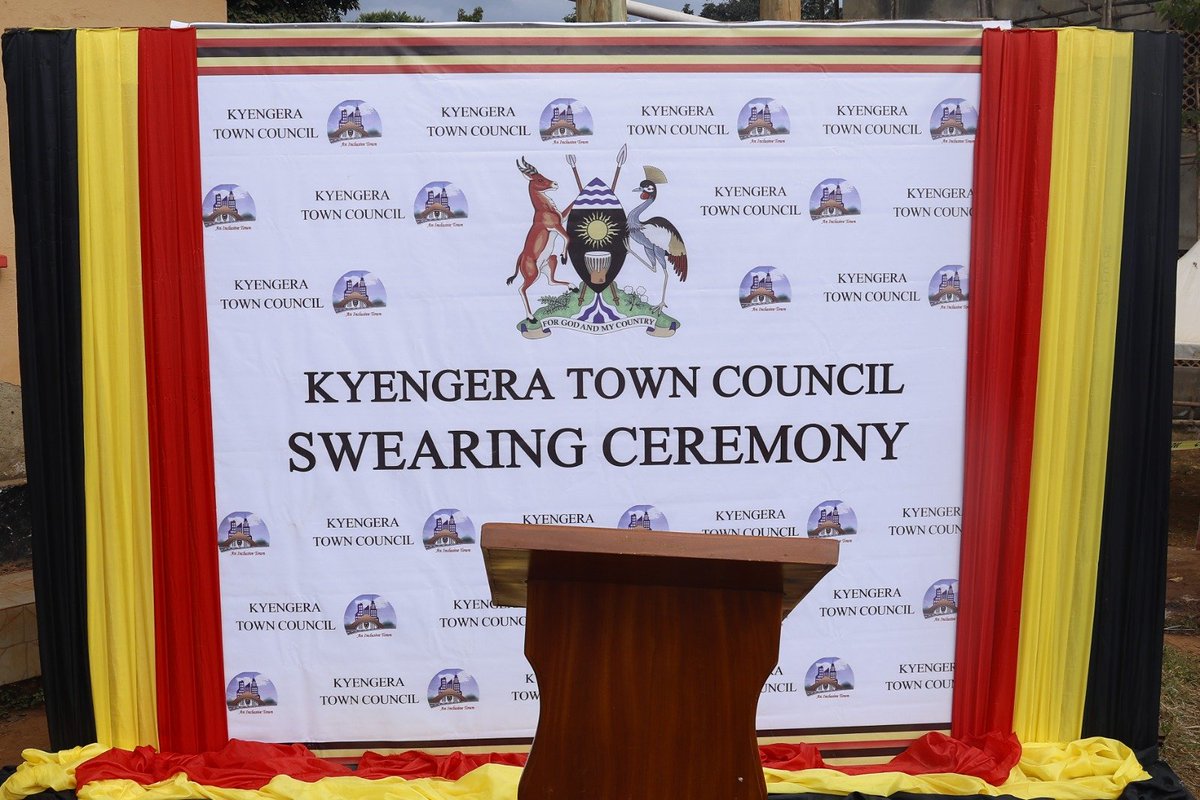 WakisoDLG's tweet photo. @KyengeraC  TC has officially sworn in Mayor-Elect Joseph Semugera Bitokote together with 49 councillors in a ceremony held today at the headquarters, presided over by CAO Bukenya Mark Jude. The new leadership now takes office to serve the town council. https://t.co/B4YaGxgWWC