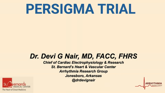 EPLive2's tweet photo. Dr. Devi Nair @Drdevignair takes the stage at #EPLive2026 to present the PERSIGMA RCT! 📊📷 This randomized controlled trial directly compares the safety and effectiveness of the VARIPULSE™ PFA catheter against the FARAWAVE™ PFA catheter for persistent AF patients. #EPLive #EPeeps #AFib #ablation #EPLive2026 #EPLiveAustin2026 #VARIPULSE #PERSIGMA #PFA