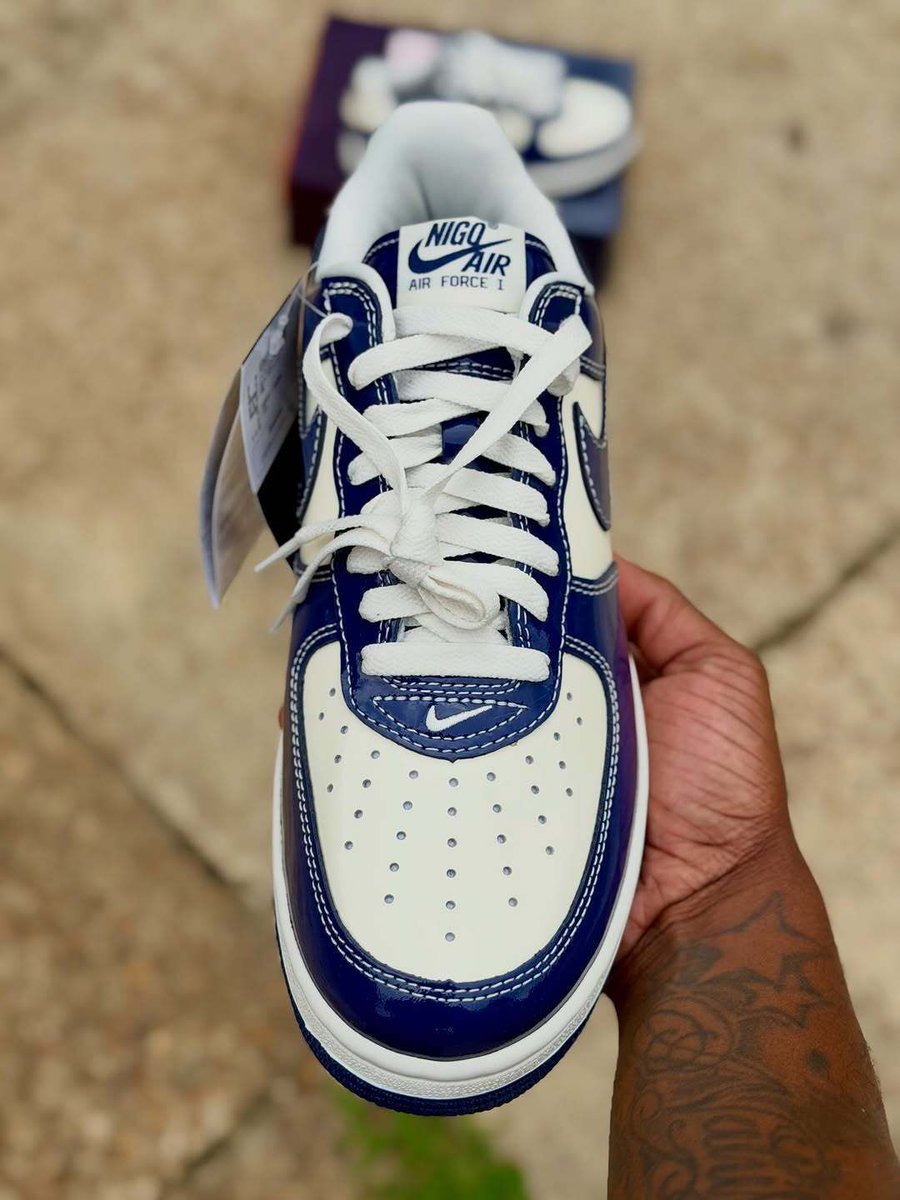 SneakerAlertHD's tweet photo. NIGO x Jun Takahashi x Nike Air Force 1 Low "Last Orgy 2" 🔵 https://t.co/A8BjNgUEue