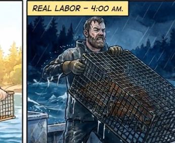 brazenazz's tweet photo. @PatchoSombrero @grahamformaine LMAO, the "real labor" dude actually looks more like Platner https://t.co/kr208MnPBO