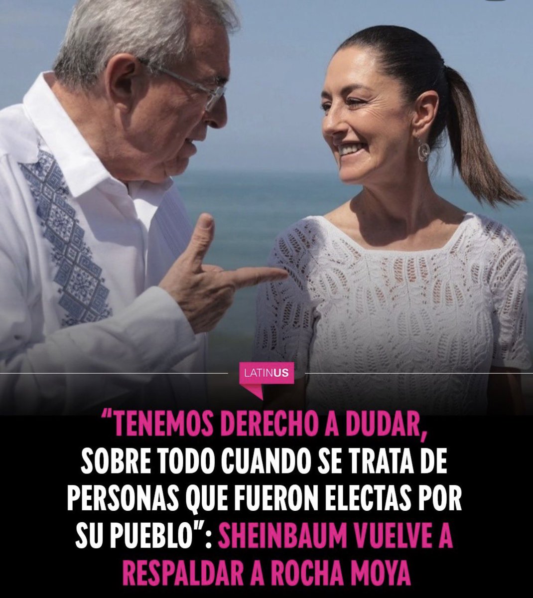 brucasa's tweet photo. ¿Por qué la Presidenta defiende todas las mañanas a Rocha Moya?

Solo exhibe su complicidad y la de su partido con este tipo de delincuentes. 

Hay de dos: o genuinamente su gobierno no sabe, por incompetencia. O están tan coludidos, que no se puede distanciar.

¿Qué es peor? https://t.co/LU6KKpCLLs