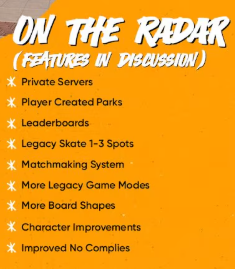 SolNekoVS's tweet photo. @skate LMAO you ditched matchmaking (previously in looking forward)

All you guys do is add a new trick, a new area, crap out reskinned cosmetics and make fomo map changes with challenges every 3 months

Anything but work on something NEW

Everything below is NOT gonna be in the game https://t.co/RQ5msmezf0
