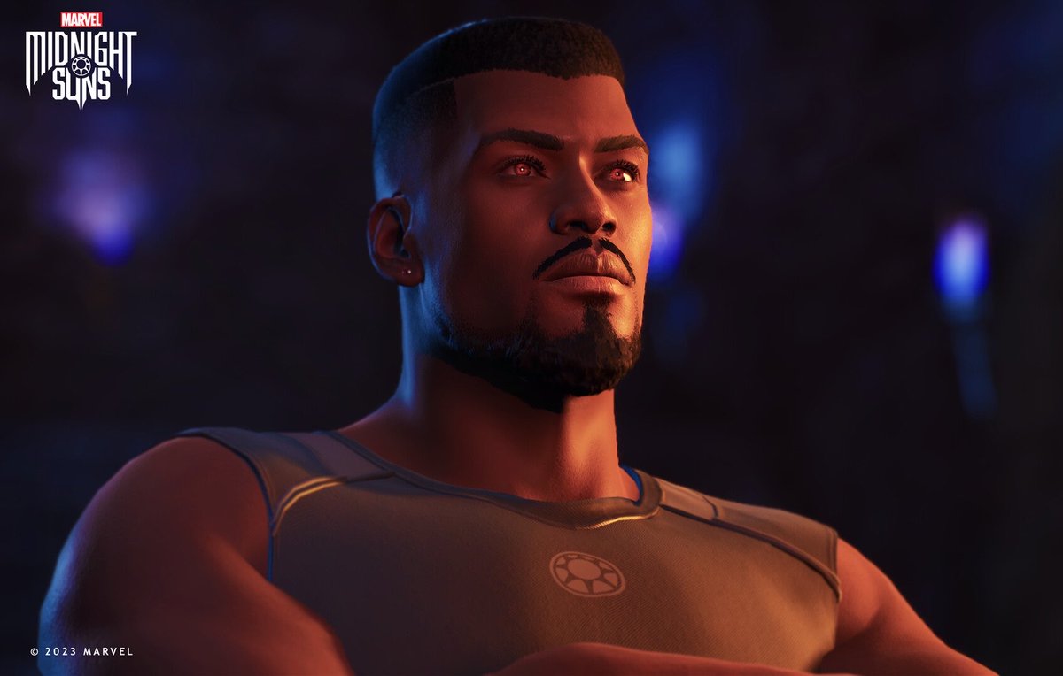 Keitsune_'s tweet photo. Replaying Midnight Suns and I forgot how fine Blade is 😩 https://t.co/pmSRJ4KFAW