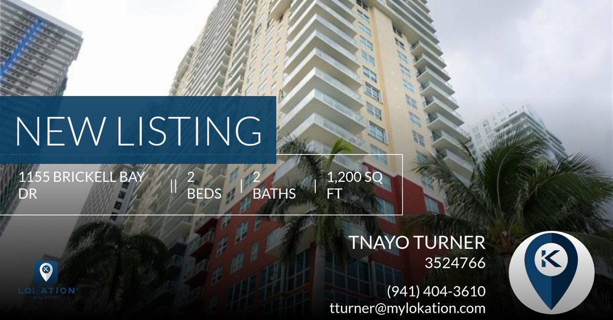 tturneragent's tweet photo. 📍 New Listing 📍 Take a look at this fantastic new property that just hit the market located at 1155 Brickell Bay Dr 3301 in Miami. Reach out here or at (941) 404-3610 for more information!

Listed by Michael Donaldson

Best Regar... https://t.co/UKLRmbHhmS https://t.co/LDxZb2SeaG