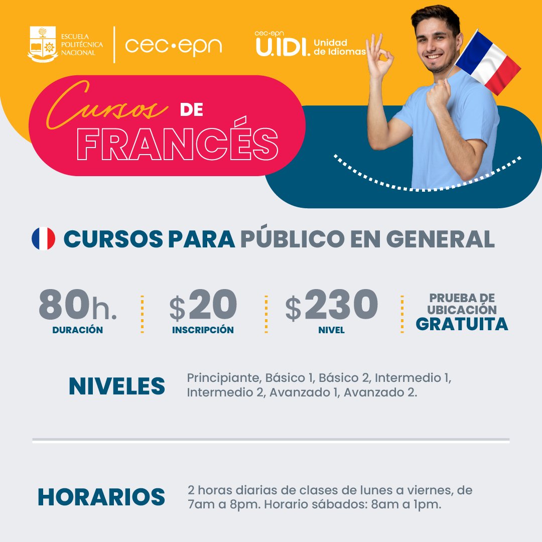 CEC_EPN2014's tweet photo. #FrancésCEC  Agenda tu prueba de ubicación gratuita en: https://t.co/uDlmOCxv9g. Guía paso a paso: https://t.co/IyyMKUQeXN. #CECEPN #FrancésFluido

Matrículas hasta el 28 de mayo, 2026
Más información: https://t.co/n2Y2mrAapR https://t.co/bqq1zby08O
