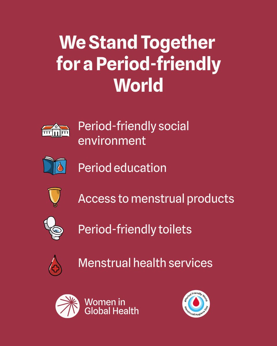 womeninGH's tweet photo. On this Menstrual Hygiene Day, we're standing together for a world where everyone who menstruates can do so safely, with dignity, and without shame.

Getting there takes all of us—governments, communities, and individuals—working together.

#MenstrualHygieneDay https://t.co/LLtgh863jp