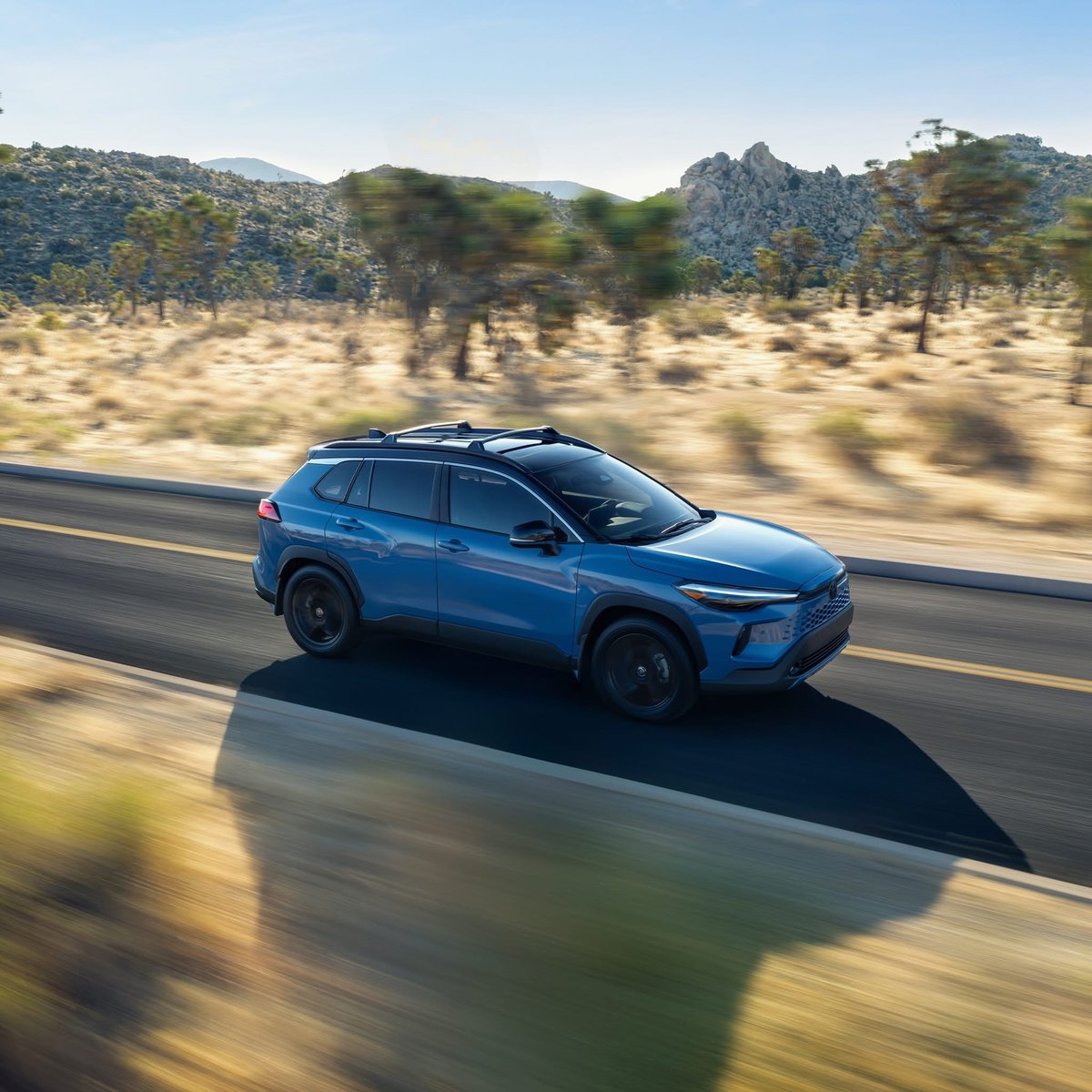 ToyotaZanes's tweet photo. Blue skies and open roads await. Experience the drive in a Corolla Cross! 🛣️ #CorollaCross #LetsGoPlaces https://t.co/tDJtofssdK