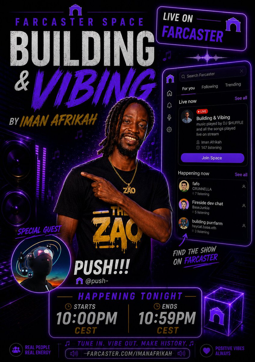 SongChainn's tweet photo. Tonight we going on a live chat with @Imanafrikah AND   @Push_gfx ......
@thezaodao at 10pm CAT/CEST https://t.co/e9HNxqhDXg