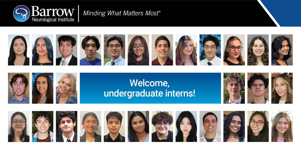 BarrowNeuro's tweet photo. We're thrilled to introduce our 2026 summer #undergraduateinterns! These 30 students represent 13 universities across the U.S., Mexico, &amp; Brazil. Of the 3 international interns, 2 are funded by our Franke Global Neuroscience Education Center. Learn more: https://t.co/GO3eYANANY. https://t.co/WRHMX1pkNk