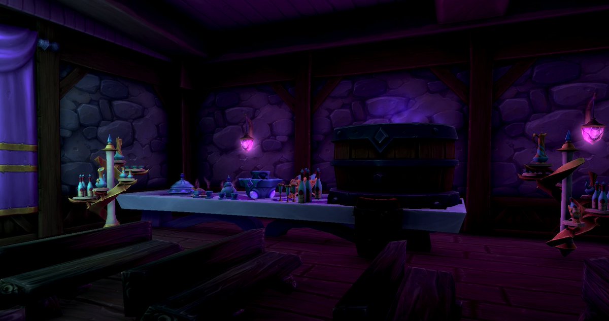 DATGUYCOOP's tweet photo. WoW Housing Build: 
Old God Cathedral: Upgrade to my previous build with multiple notable improvements and features:
- Void-Light Organ Instrument
- Old God Fountains
- Upgraded Confession Booth
-Void "Punch" bar (Peoples Temple Cult ref)
-*Secret Backroom behind altar* TBA https://t.co/uogxzwaDH6