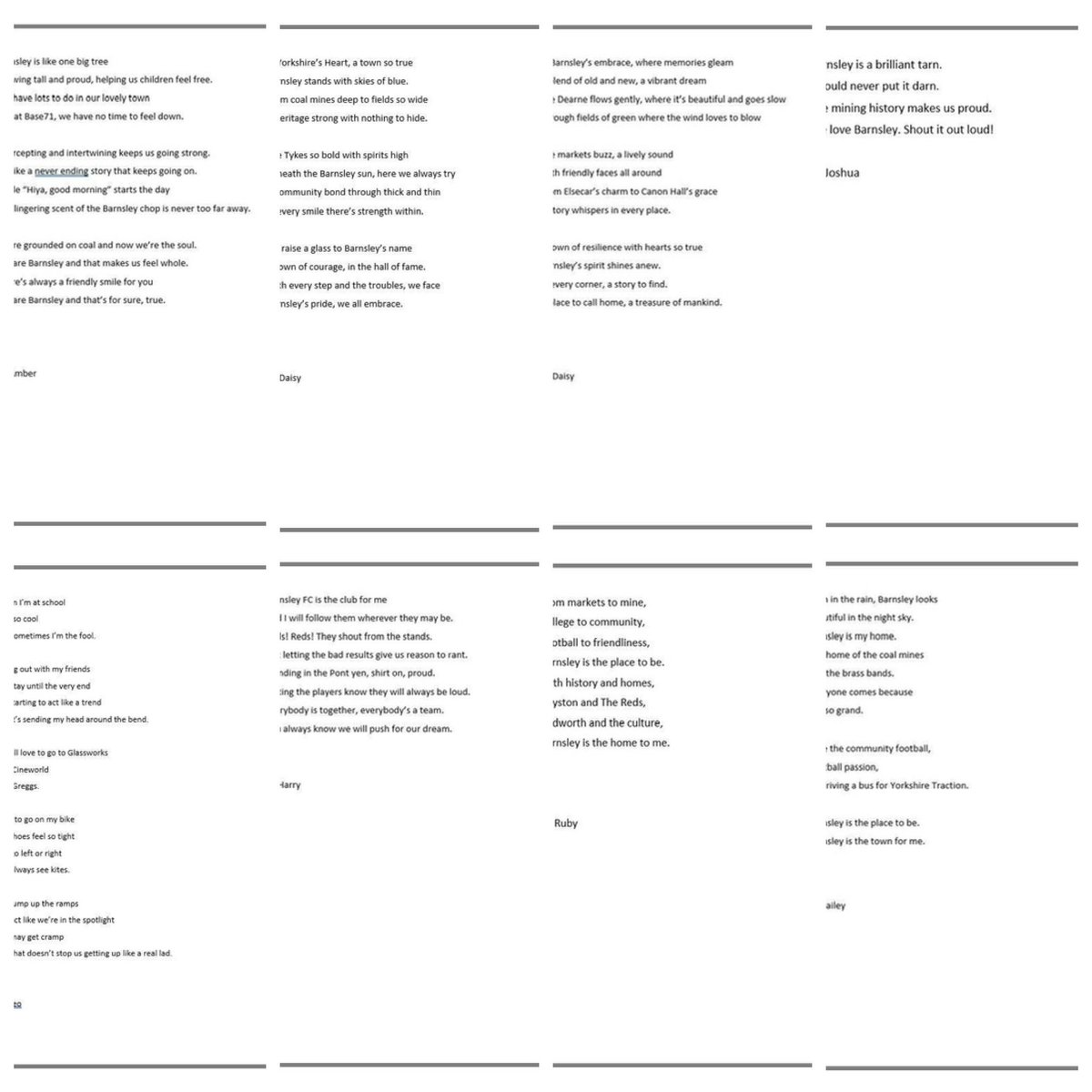 HolyTrinity316's tweet photo. Last week, all KS3 students have had the opportunity in their English lessons to take part in the Junior Poet Identity Project: “My Barnsley &amp; Identity”, a creative poetry challenge celebrating young voices and their connection to Barnsley. #holytrinitystars https://t.co/wNXmNkgy3H