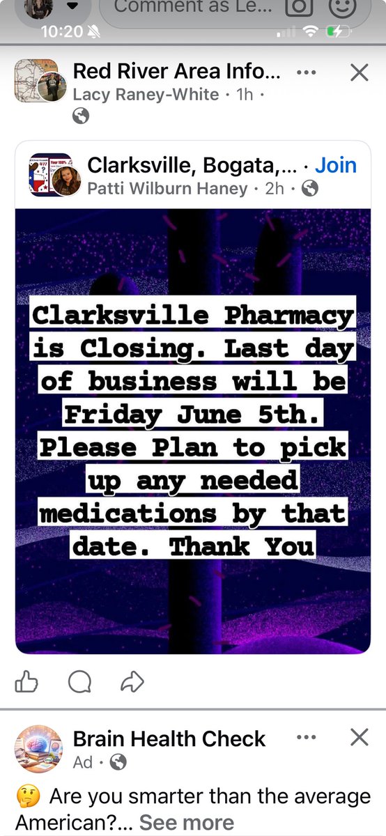 CarterHighRPh's tweet photo. @TXpharmAssn @LoisKolkhorst Here’s proof they are closing. https://t.co/PVQj7fUZ35
