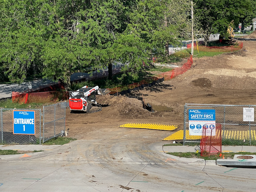 Westside66's tweet photo. Work continues at the Loveland construction site.
Crews were able to start prepping the ground before the end of the school year.
The original 1932 school will become the new media center.
Students are scheduled to return to the New Loveland in January of 2028.
 
#WeAreWestside https://t.co/Dj4K2fc9Kc