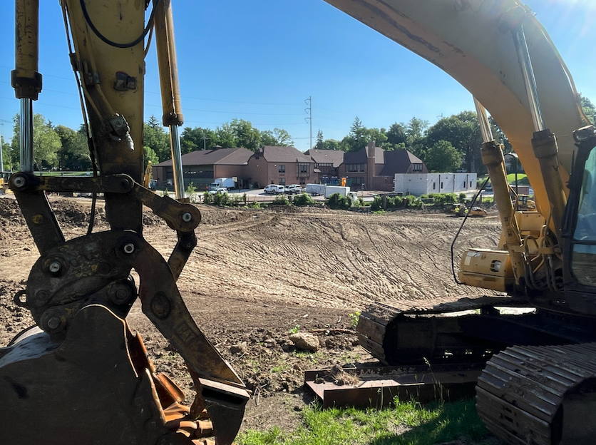 Westside66's tweet photo. Work continues at the Loveland construction site.
Crews were able to start prepping the ground before the end of the school year.
The original 1932 school will become the new media center.
Students are scheduled to return to the New Loveland in January of 2028.
 
#WeAreWestside https://t.co/Dj4K2fc9Kc