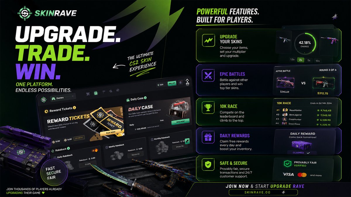CSCL_EU's tweet photo. Looking to upgrade your inventory? ๐
Check out Skinrave for some of the cleanest CS2 skins in the game ๐ฅ
๐
https://t.co/znz101fdvs
#cs2 #csclgg #esports https://t.co/rXZrfNCsjT