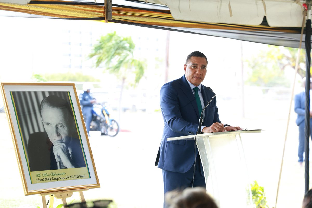 jlpjamaica's tweet photo. The Jamaica Labour Party proudly commemorates the 96th Anniversary of the birth of the Most Honourable Edward Phillip George Seaga.

Mr. Seaga is no doubt  one of our foremost nation builders and a visionary leader. https://t.co/nPAOSNTmdr