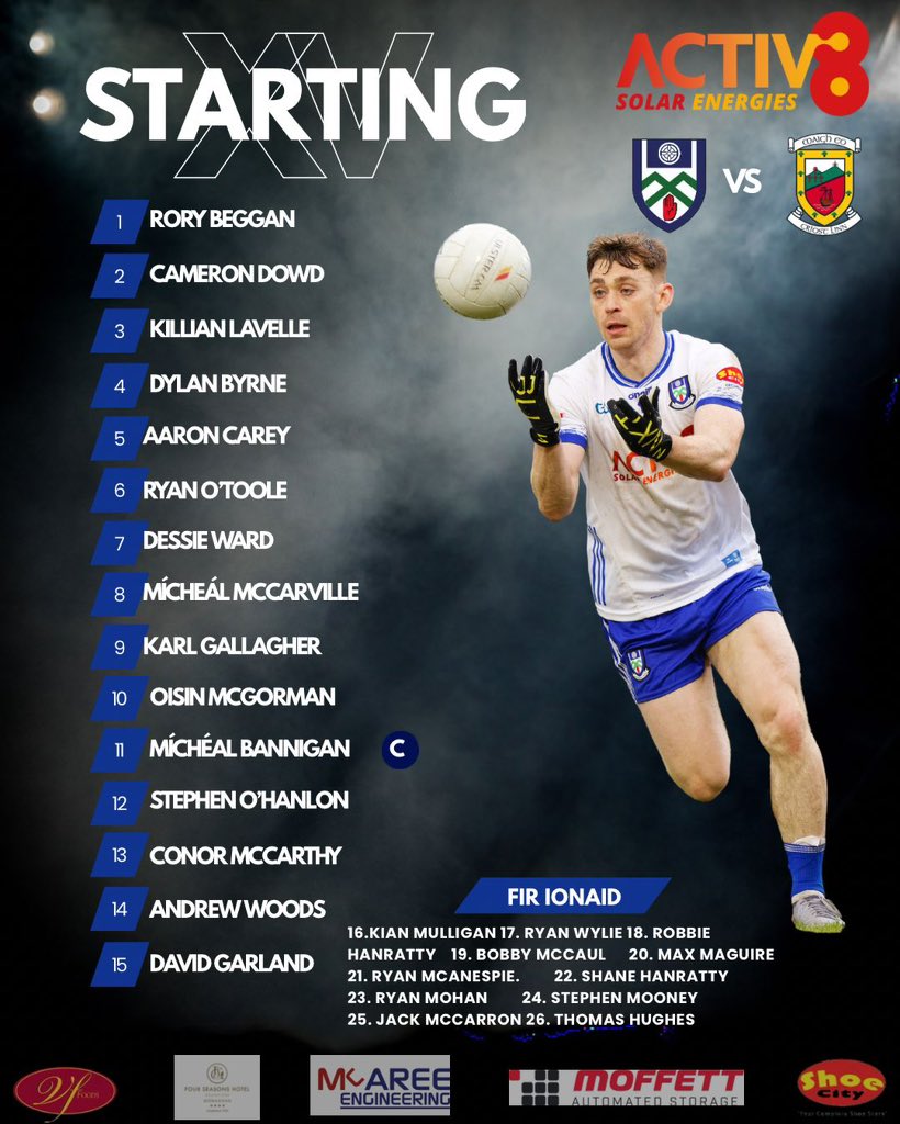 monaghangaa's tweet photo. 🚨 𝐓𝐄𝐀𝐌 𝐀𝐍𝐍𝐎𝐔𝐍𝐂𝐄𝐌𝐄𝐍𝐓 🚨

𝐒𝐞𝐧𝐢𝐨𝐫 𝐟𝐨𝐨𝐭𝐛𝐚𝐥𝐥 𝐦𝐚𝐧𝐚𝐠𝐞𝐫 𝐆𝐚𝐛𝐫𝐢𝐞𝐥 𝐡𝐚𝐬 𝐚𝐧𝐧𝐨𝐮𝐧𝐜𝐞𝐝 𝐡𝐢𝐬 𝐭𝐞𝐚𝐦 𝐭𝐨 𝐟𝐚𝐜𝐞 𝐌𝐚𝐲𝐨 𝐭𝐡𝐢𝐬 𝐒𝐮𝐧𝐝𝐚𝐲 𝐢𝐧 𝐒𝐭 𝐓𝐢𝐞𝐫𝐧𝐚𝐜𝐡’𝐬 𝐏𝐚𝐫𝐤, 𝐂𝐥𝐨𝐧𝐞𝐬 🏐

🗓 𝐒𝐮𝐧𝐝𝐚𝐲
🕓 𝟒𝐩𝐦
📍 𝐂𝐥𝐨𝐧𝐞𝐬

𝐁𝐞𝐬𝐭 𝐰𝐢𝐬𝐡𝐞𝐬 𝐭𝐨 𝐆𝐚𝐛𝐫𝐢𝐞𝐥, 𝐂𝐚𝐩𝐭𝐚𝐢𝐧 𝐌𝐢𝐜𝐡𝐞𝐚́𝐥 𝐚𝐧𝐝 𝐭𝐡𝐞 𝐞𝐧𝐭𝐢𝐫𝐞 𝐩𝐚𝐧𝐞𝐥 & 𝐛𝐚𝐜𝐤𝐫𝐨𝐨𝐦 𝐭𝐞𝐚𝐦 👏

🎟️🔥𝐆𝐞𝐭 𝐲𝐨𝐮𝐫 𝐭𝐢𝐜𝐤𝐞𝐭𝐬 𝐍𝐎𝐖 𝐞𝐢𝐭𝐡𝐞𝐫 𝐨𝐧𝐥𝐢𝐧𝐞 https://t.co/HAu9oM44Fg 𝐨𝐫 𝐢𝐧 𝐩𝐚𝐫𝐭𝐢𝐜𝐢𝐩𝐚𝐭𝐢𝐧𝐠 @SuperValuIRL 𝐨𝐫 @CentraIRL 𝐒𝐭𝐨𝐫𝐞𝐬