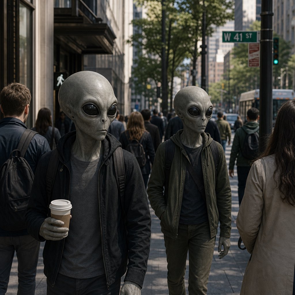 MikeBurtonx009's tweet photo. @MAGA_Aliens They are walking around us https://t.co/v5u3BxXWGj