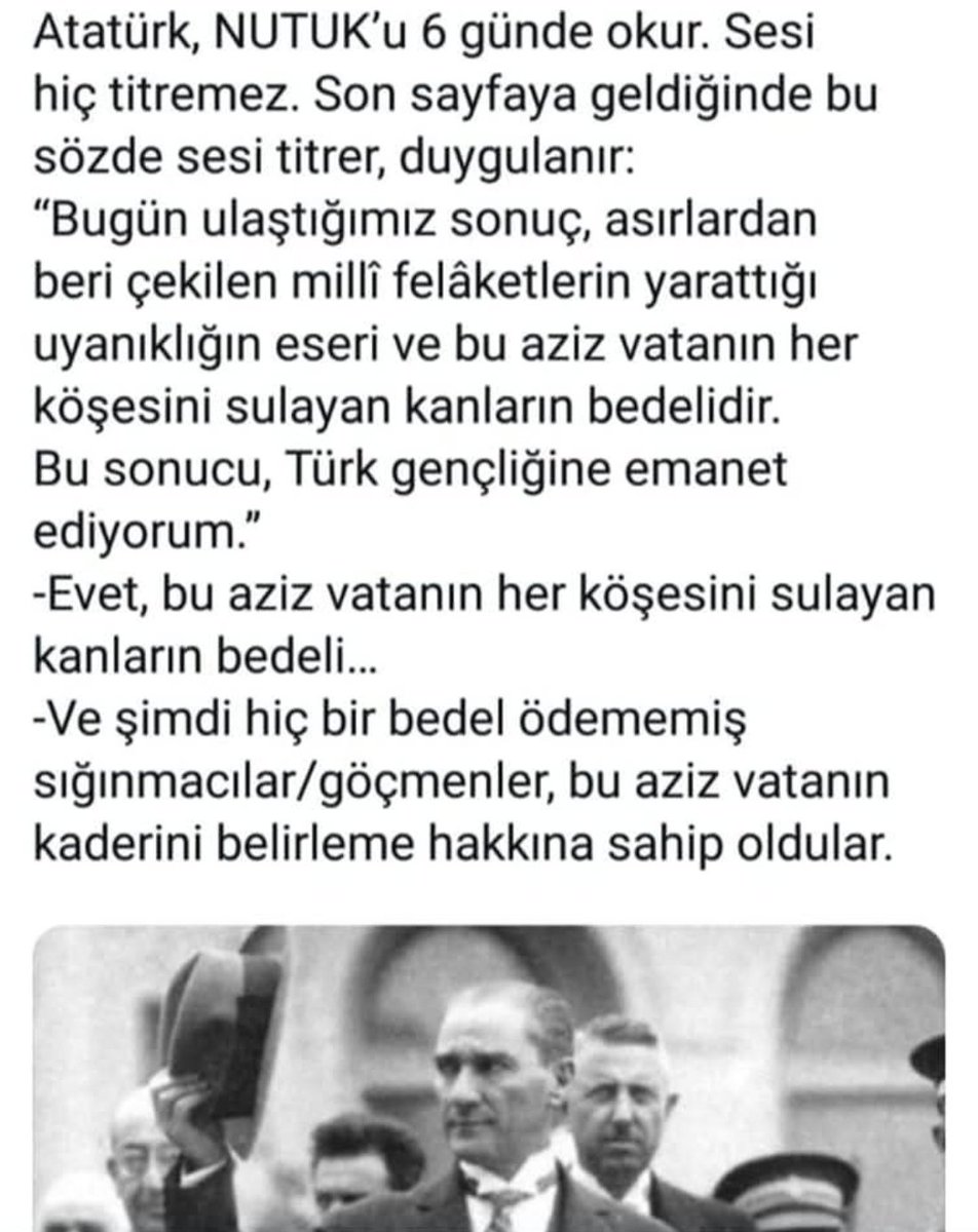zhal90541884's tweet photo. #NUTUK
MİNNETTARIZ ATA'MA ❤️🇹🇷 https://t.co/Pd9sWTW1Me