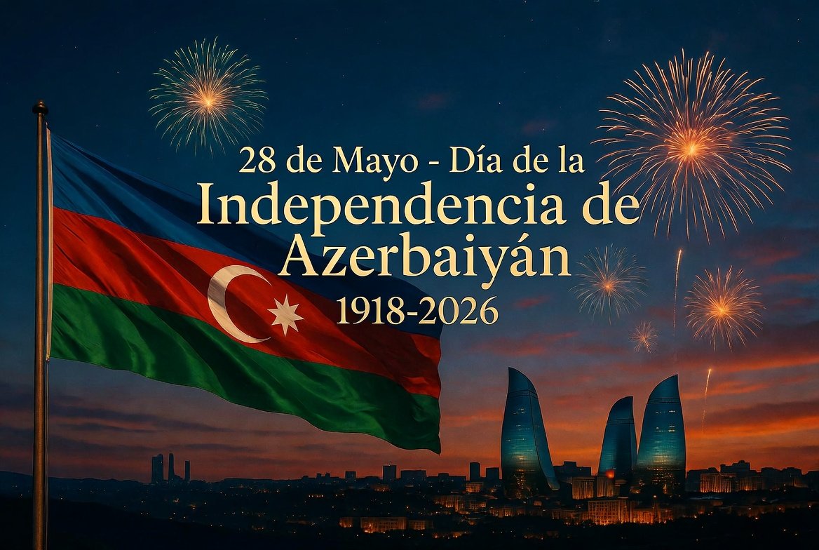 roberto_tr84556's tweet photo. Felicidades al pueblo y gobierno de Azerbaiyán por el día de su independencia https://t.co/LADeDebZSh