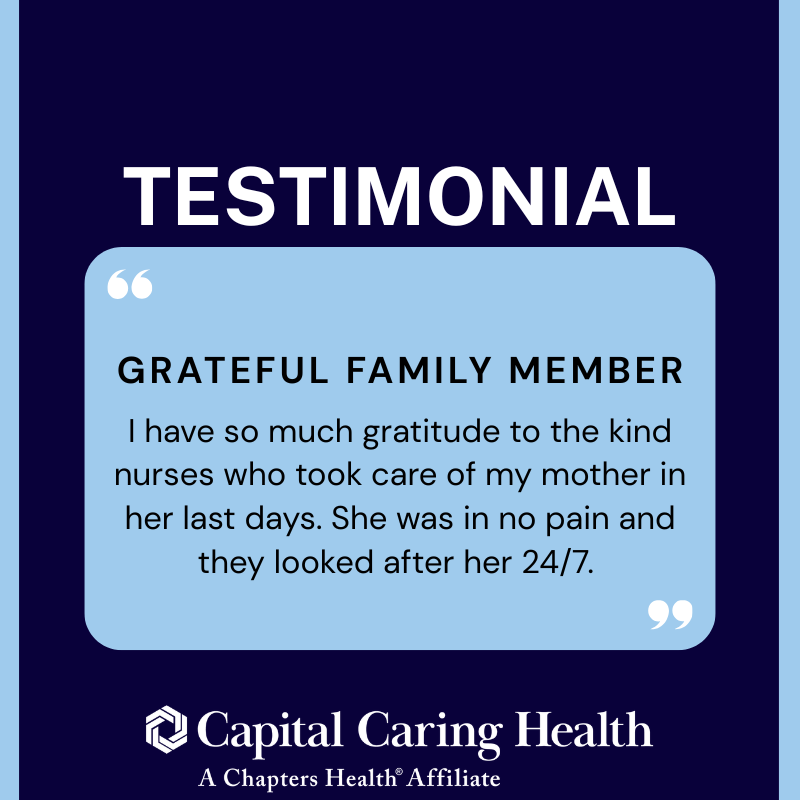 CapitalCaring's tweet photo. It's an honor to receive feedback like this from the families we serve. We’re grateful to the families who trust us during some of life’s most difficult moments and for the team members who show up for them every day. Visit our website to learn more: https://t.co/TyiXGbo4fa. https://t.co/GWGMKDvSrc